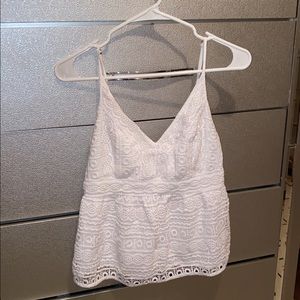 It’s a white crop top